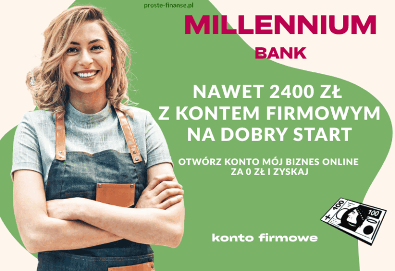 Zgarnij do 2400 zł od Millennium za konto firmowe 💼