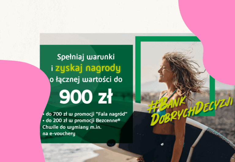 BNP – Fala nagród! 🏦 900 zł w kumulacji promocji! +8% na KO!
