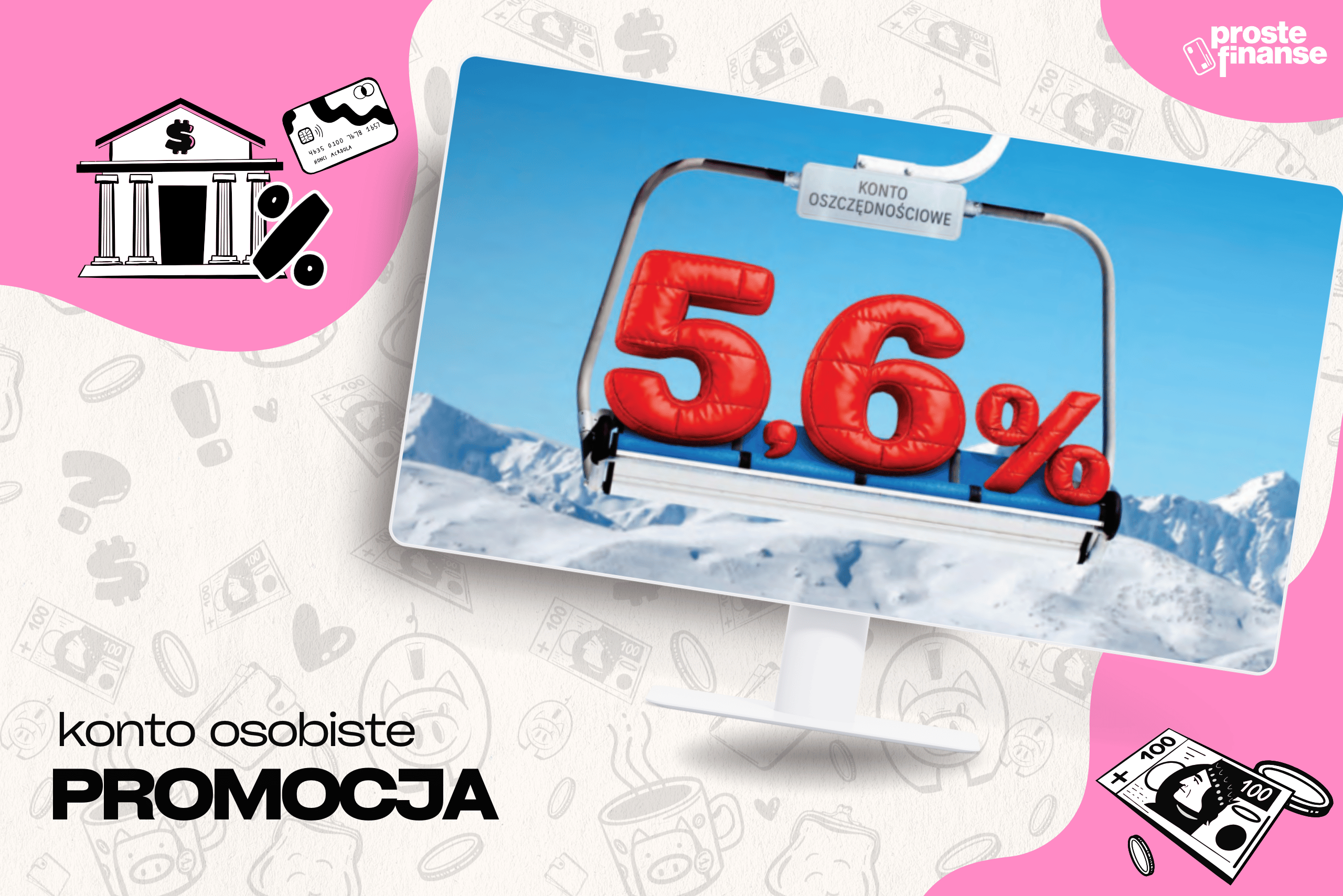 5,6% na koncie oszczędnościowym na 4 msc i 300 zł od Citi 🌞