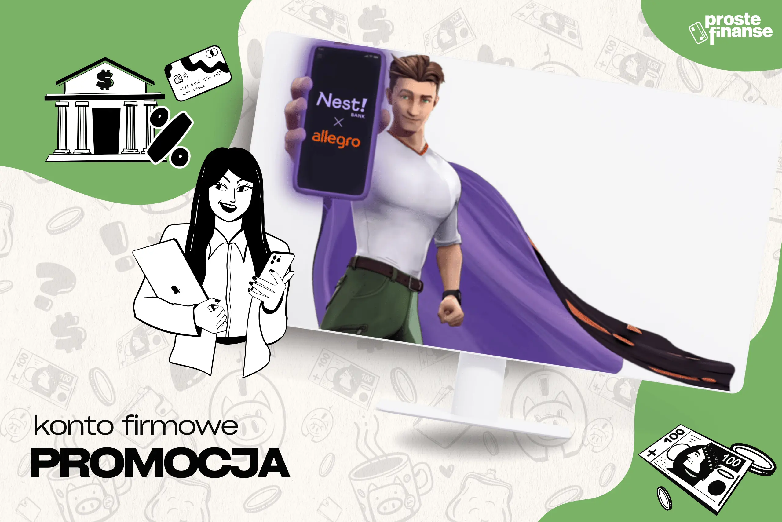 500 zł od NEST BANKU w bonie do Allegro za konto firmowe