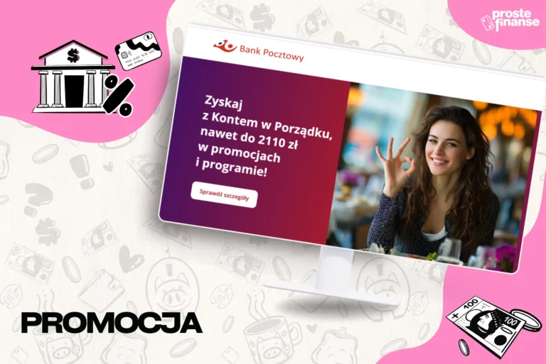 Wow! 🔥 zgarnij 1100 zł od Banku pocztowego!