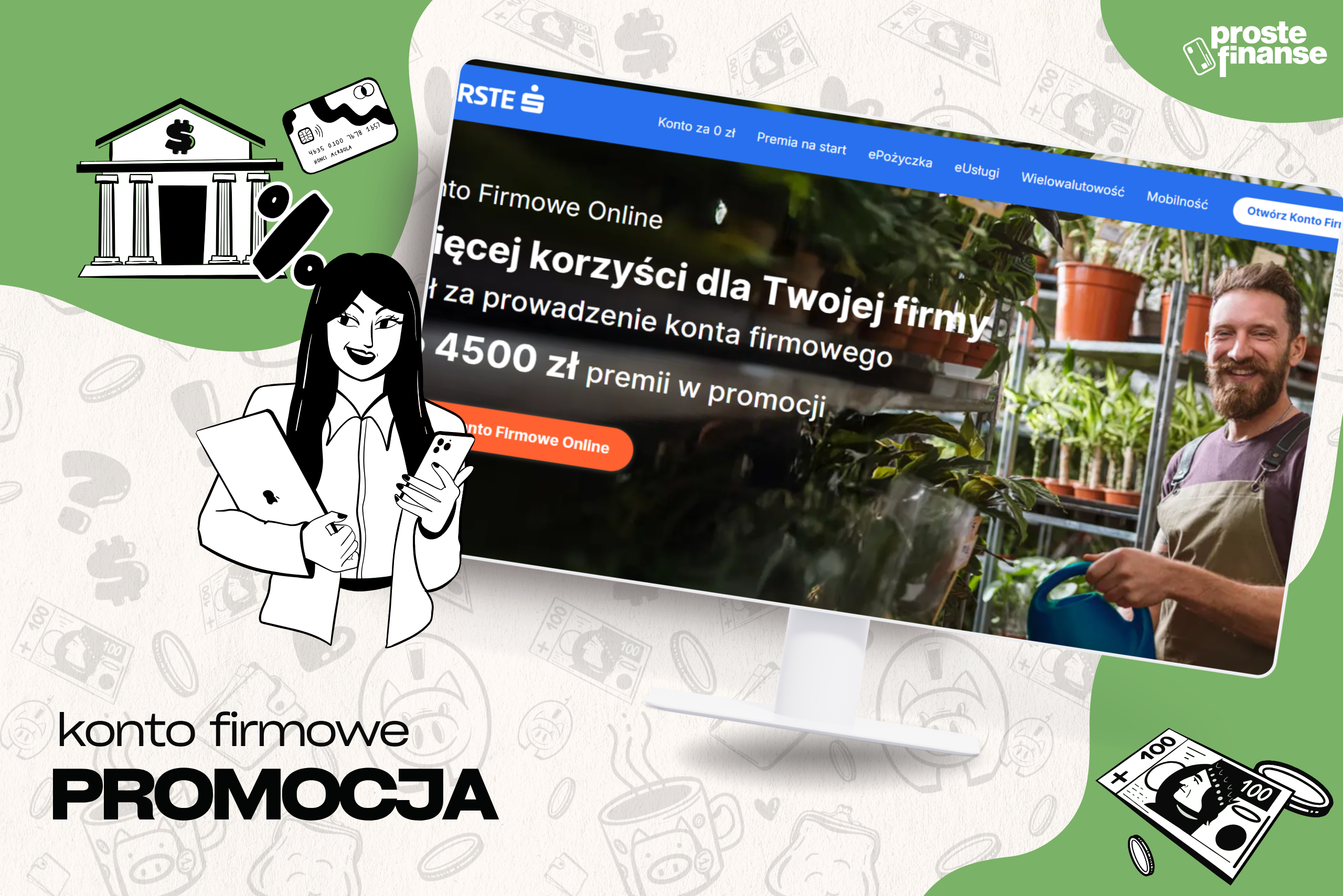 Wow! Rekordowe 4500 zł za konto firmowe Erste!