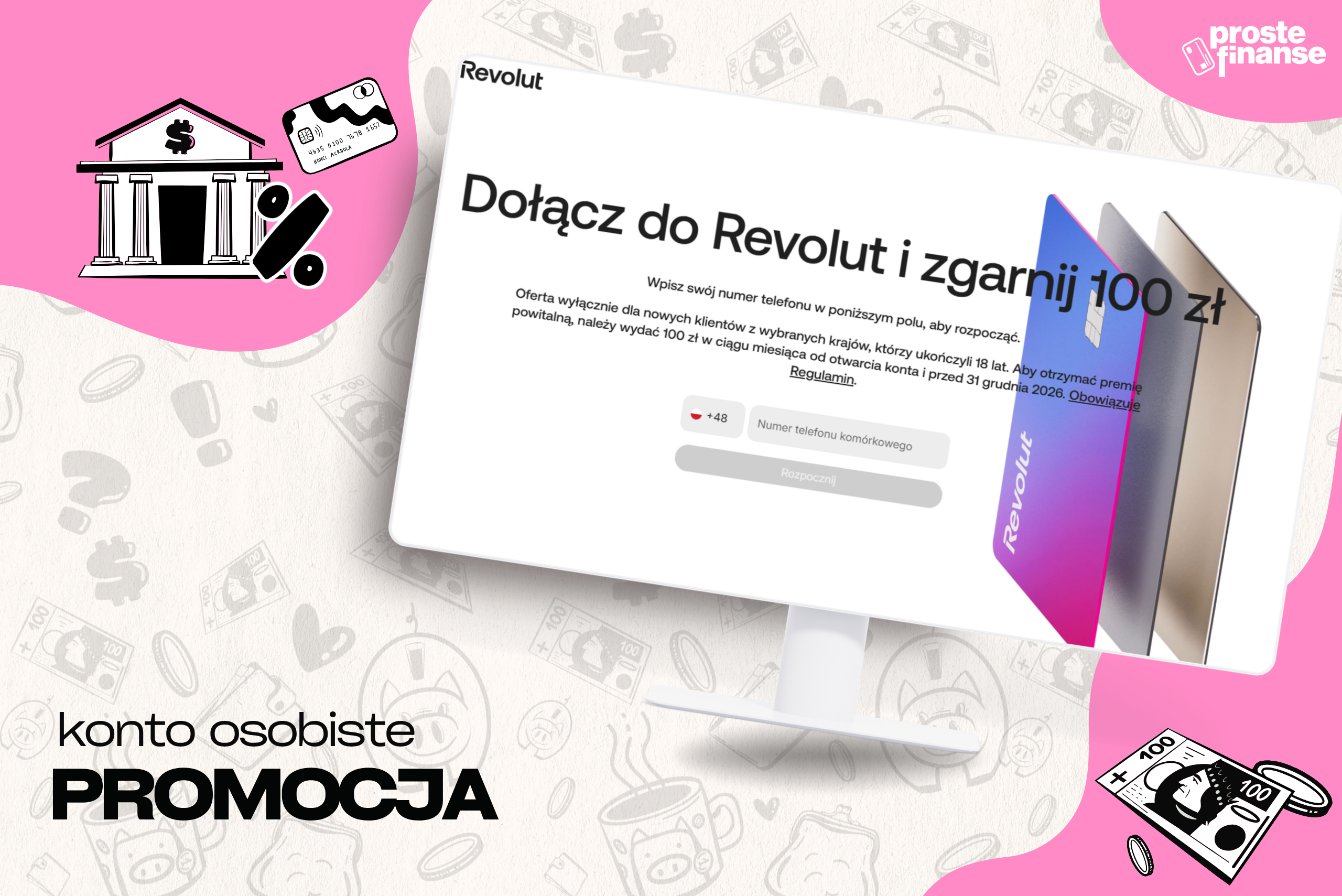 Proste 100 zł na start od Revolut! 🔥